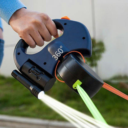 Retractable Double Leash
